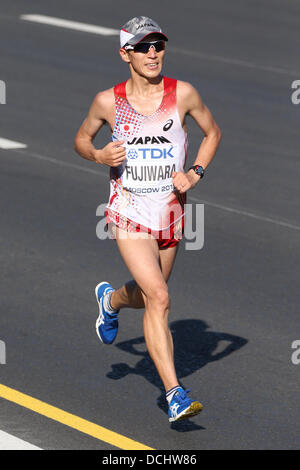 Masakazu Fujiwara (JPN),AUGUST 17, 2013 - Marathon : Masakazu Fujiwara of Japan competes in the men's marathon at the 14th IAAF World Championships, Moscow, Russia. (Photo by Takashi Okui) Stock Photo