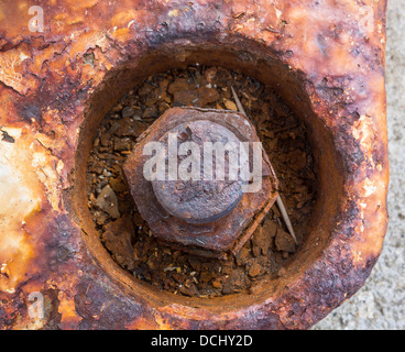 Rust Corrosion Rusty Nut Salt Water Corrosion Stock Photo