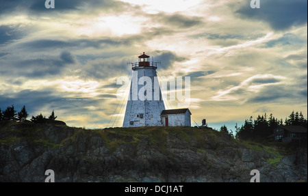 Swallowtail lighthouse grand manan new brunswick Stock Photo