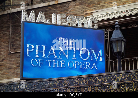 Phantom of the Opera at the Majestic theater Stock Photo