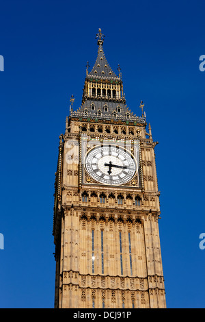 big ben elizabeth clock tower on the houses of parliament London England UK Stock Photo