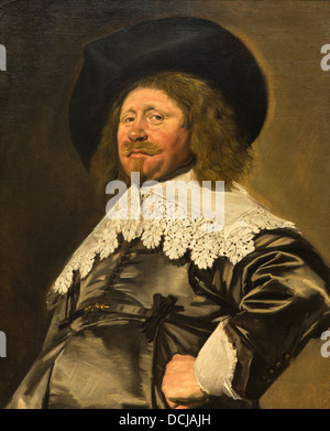 17th century  -  Portrait of a Man, possibly Nicolaes Pietersz Duyst van  - Frans Hals (1636) Oil on canvas Stock Photo