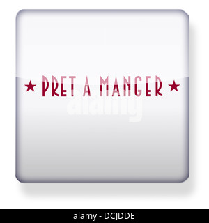 Pret a Manger logo as an app icon. Clipping path included.