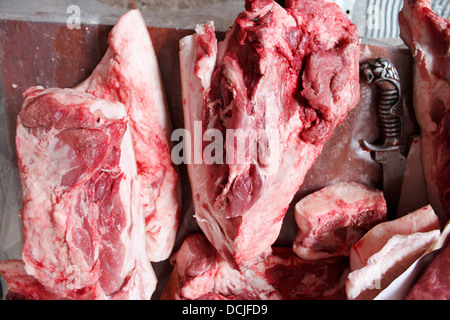 the image of greater pieces of fresh meat Stock Photo