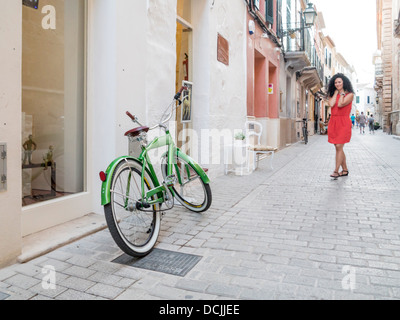 Retro Bicycle in Ciudadella, Menorca.