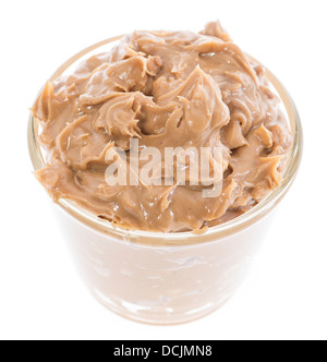 Peanut Butter isolated on white Stock Photo