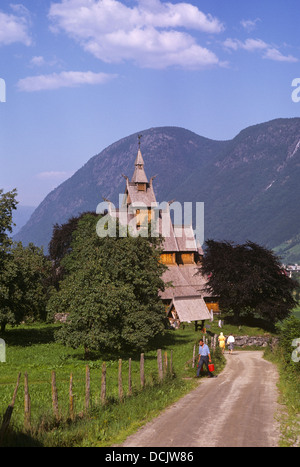 Hopperstad Stave Church (c. 1150), near Vikoyri, Vik, Norway 690801 101 Stock Photo