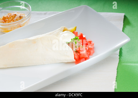 falafel wrap Stock Photo