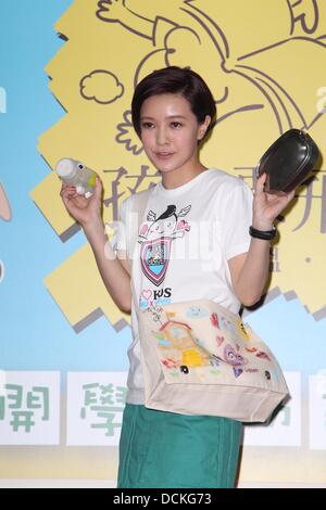 Taipei, China. 19th Aug, 2013. Singer Kelly Chen attends mooncake promotion activity in Taipei, China on Monday August 19, 2013. © TopPhoto/Alamy Live News Stock Photo