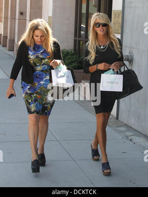 Dina Lohan shops in Beverly Hills with a friend Los Angeles, California - 07.10.11 Stock Photo