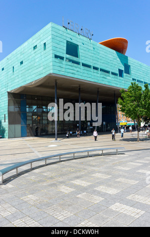 Peckham Library by Alsop and Störmer, won the Stirling Prize for Architecture in 2000. Stock Photo