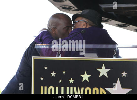 CeCe Winans and Quincy Jones BeBe Winans and CeCe Winans are honoured on the Hollywood Walk of Fame Hollywood, California - 20.10.11 Stock Photo