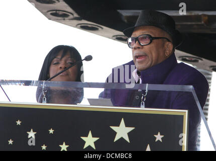 BeBe Winans and Quincy Jones BeBe Winans and CeCe Winans are honoured on the Hollywood Walk of Fame Hollywood, California - 20.10.11 Stock Photo