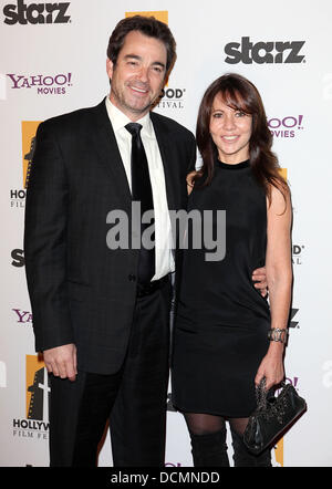 Jon Tenney and Leslie Urdang 15th Annual Hollywood Film Awards Gala Presented By Starz  - Arrivals at The Beverly Hilton Hotel Beverly Hills, California - 24.10.11 Stock Photo