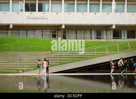 exterior of Juilliard at Lincoln Center Stock Photo