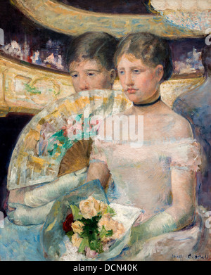 19th century  -  The Loge, 1882 -Marry Cassatt Philippe Sauvan-Magnet / Active Museum Stock Photo