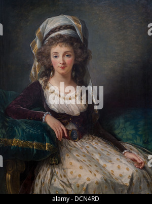 18th century  -  Madame d'Aguesseau de Fresnes, 1789 - Elisabeth Louise Vigée Le Brun Philippe Sauvan-Magnet / Active Museum Stock Photo