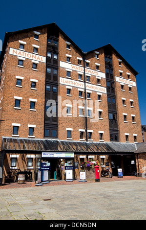 National Waterways Museum, Llanthony Warehouse, Gloucester Historic Dock, Gloucester, Gloucestershire, England. Stock Photo