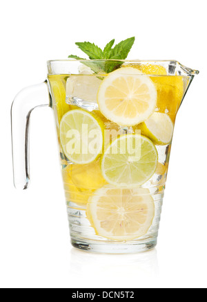 Iced Tea Pitcher or Jug, isolated Stock Photo - Alamy