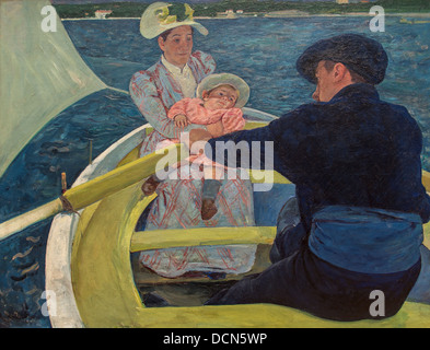19th century  -  The boating party - Mary Cassatt (1893) Philippe Sauvan-Magnet / Active Museum Stock Photo