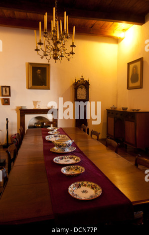 Dining room in the Drosty, Drosty Museum, Swellendam, Western Cape, South Africa Stock Photo