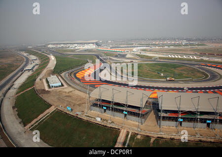 Aerial view of the Buddh International Circuit New Delhi, India - 19.10 ...