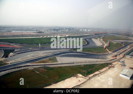 Aerial view of the Buddh International Circuit New Delhi, India - 19.10 ...