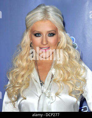 Christina Aguilera 'The Voice' press junket at the Sony Pictures Studios Los Angeles, California - 28.10.11 Stock Photo