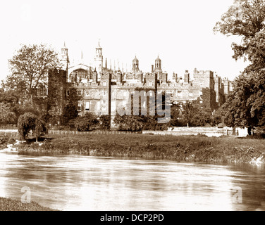 Eton College River Thames Victorian period Stock Photo