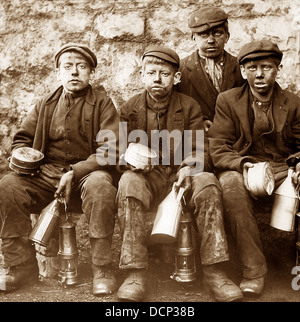 Young Coal Miners early 1900s Stock Photo