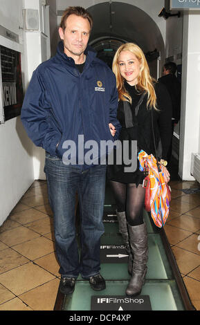 Michael Biehn, wife Jennifer Blanc  The IFI (Irish Film Institute) Horrorthon screening of 'The Victim' in Temple Bar  Dublin, Ireland - 29.10.11 Stock Photo