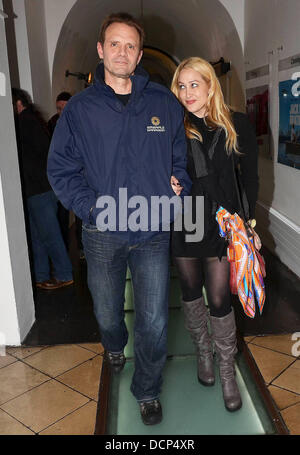 Michael Biehn, wife Jennifer Blanc  The IFI (Irish Film Institute) Horrorthon screening of 'The Victim' in Temple Bar  Dublin, Ireland - 29.10.11 Stock Photo