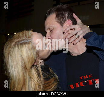 Michael Biehn & wife Jennifer Blanc  The IFI (Irish Film Institute) Horrorthon screening of 'The Victim' in Temple Bar  Dublin, Ireland - 29.10.11 Stock Photo