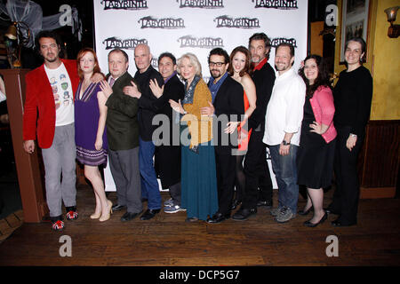 David Bar Katz, Kelley Rae O'Donnell, Sidney Williams, Paul Kandel, David Deblinger, Ellen Burstyn, Max Casella, Kelley Curran, John Glover, Charles Goforth, Melissa Ross and Pam MacKinnon Opening night after party for the Labyrinth Theater Company’s newe Stock Photo