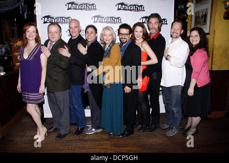 Kelley Rae O'Donnell, Sidney Williams, Paul Kandel, David Deblinger, Ellen Burstyn, Max Casella, Kelley Curran, John Glover, Charles Goforth and Melissa Ross Opening night after party for the Labyrinth Theater Company’s newest production 'The Atmosphere O Stock Photo