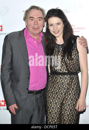 Lord Andrew Lloyd Webber, Danielle Hope English Heritage Angel Awards - photocall held at The Palace Theatre. London, England - 31.10.11 Stock Photo