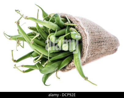Isolated Green Beans (on white background) Stock Photo