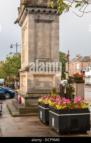 The War Memorial in Beauly, Inverness, Scotland commissioned by Lord Lovat for the Lovat Scouts after The Boer War Stock Photo