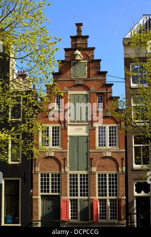 Gabled Canal House, Herengracht, Amsterdam, Netherlands, Europe Stock Photo