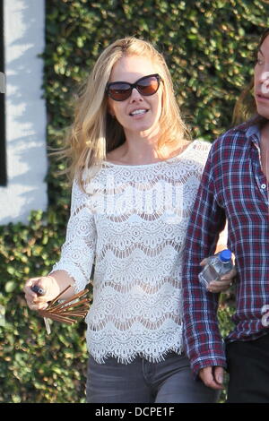 Monet Mazur celebrities outside Byron and Tracey Salon in Beverly Hills