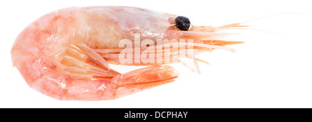 Raw Prawns isolated on white background Stock Photo