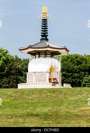 The Peace Pagoda, Milton Keynes Stock Photo