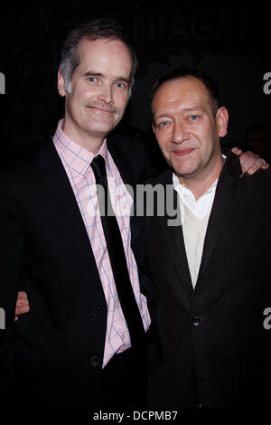 Jack Cummings III and Michael John LaChiusa  Opening night after party for the Transport Group musical 'Queen Of The Mist' at the Gym at Judson Memorial Church.  New York City, USA - 06.11.11 Stock Photo