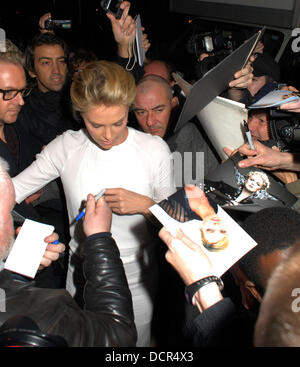 Charlize Theron BAFTA a Life In Pictures honours Charlize Theron at The Princess Ann Theatre - Departures London, England - 12.11.11 Stock Photo