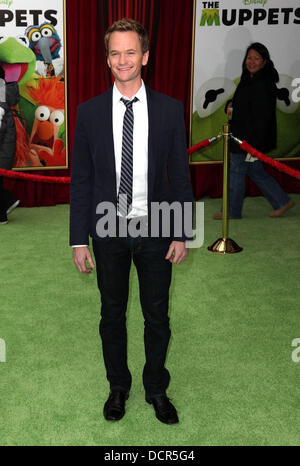 Neil Patrick Harris The premiere of Walt Disney Pictures' 'The Muppets' at the El Capitan Theatre - Arrivals Los Angeles, California - 12.11.11 Stock Photo