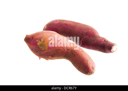 sweet potato on the white background Stock Photo