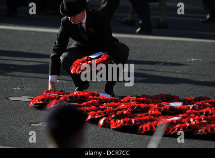 Atmosphere Remembrance Sunday commemorations held at the Cenotaph. London, England - 13.11.11 Stock Photo