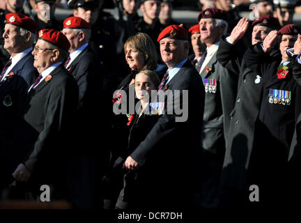 Atmosphere Remembrance Sunday commemorations held at the Cenotaph. London, England - 13.11.11 Stock Photo