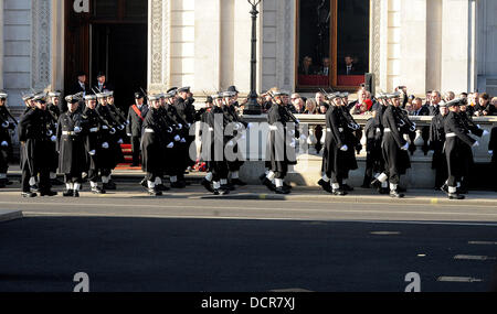 Atmosphere Remembrance Sunday commemorations held at the Cenotaph.  London, England - 13.11.11 Stock Photo