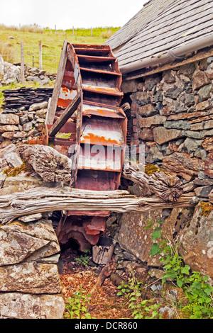 Old Disused Water Wheel Stock Photo